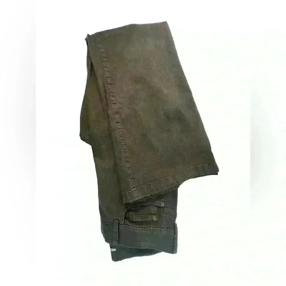 Size16/33 INC Black Denim Flare Leg Jeans rich black - Picture 10 of 12